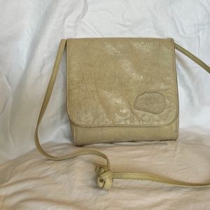 Vintage Carlos Falchi Cream leather (Buffalo) bag